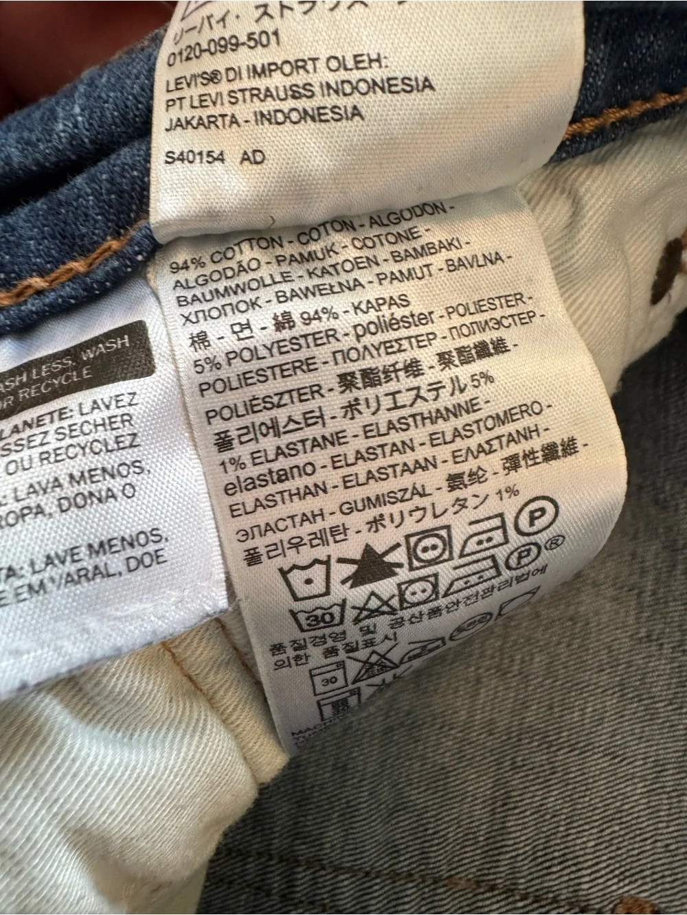 Levi’s 511 Men’s Slim Fit Jeans 32x30 Medium Wash Blue Denim